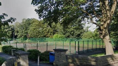 Tennis courts at Firth Park in Heckmondwike