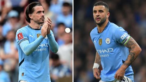 Jack Grealish and Kyle Walker