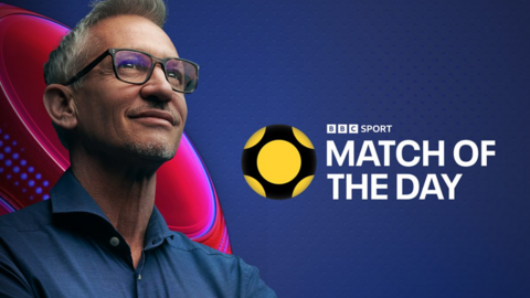 Gary Lineker and the Match of the Day branding