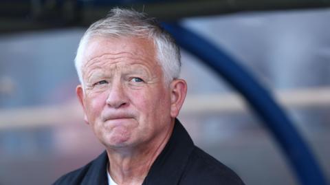 Chris Wilder in the dugout