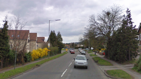 A google street view of the A24 - a single carriageway road