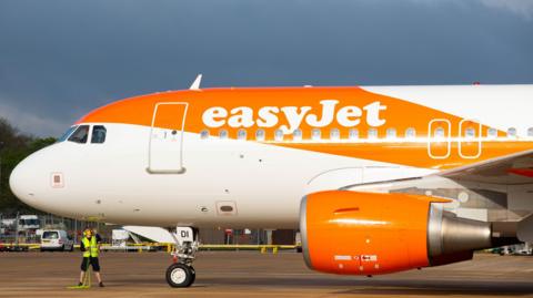 An EasyJet aircraft