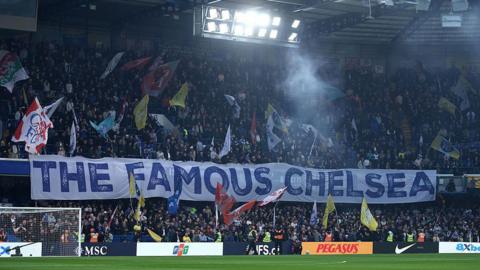 A general view inside Stamford Bridge