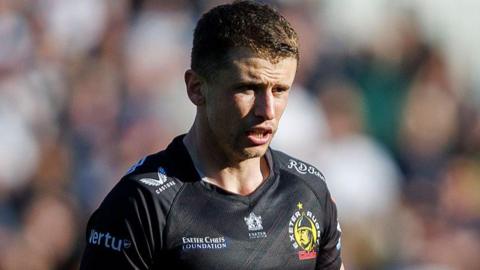 Harvey Skinner in action for Exeter Chiefs.