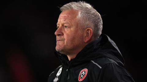 Sheffield United manager Chris Wilder during the 2-1 home defeat to Coventry
