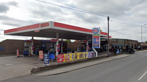 Esso garage on Castleford Road