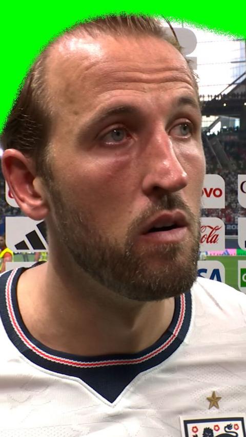 Harry Kane in a post-match interview after Argentina beat England in the World Cup semi-final