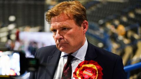 Leader of Birmingham City Council, Labour's John Cotton, talks to media during the count for the 2026 Birmingham City Council elections