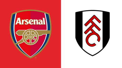 Arsenal and Fulham club badges