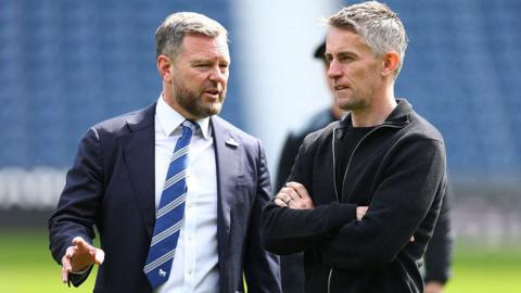 Chairman and Chief Executive Officer of Ipswich Town, Mark Ashton and Kieran McKenna