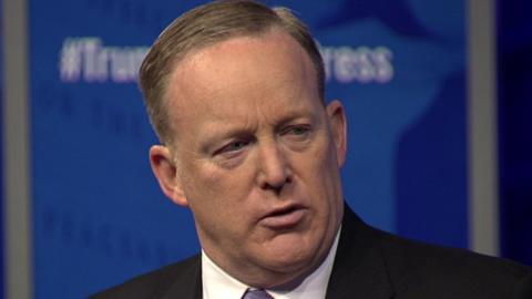 White House Press Secretary Sean Spicer at the Newseum in Washington, DC.