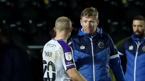 David Longwell in a previous coaching role at Shrewsbury Town