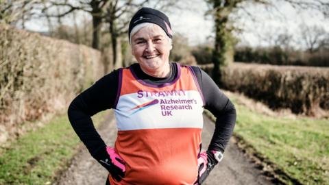 Dementia sufferer and marathon runner Sue Strachan