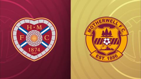Hearts and Motherwell badges