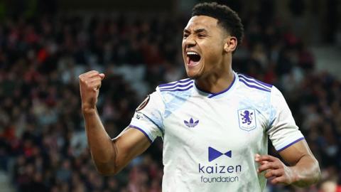 Ollie Watkins celebrates