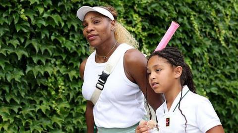 Serena and daughter.