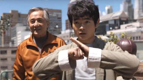 Jackie Chan and Ben Wang