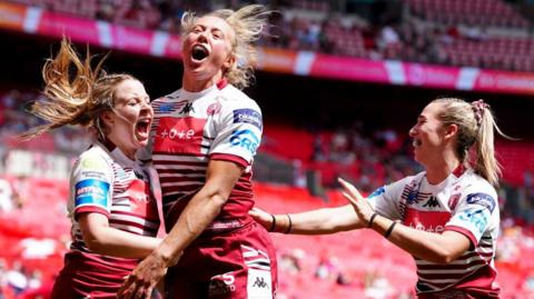 Wigan celebrate