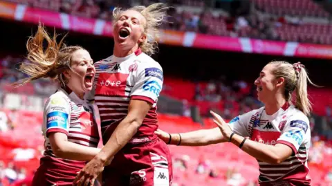 Wigan celebrate