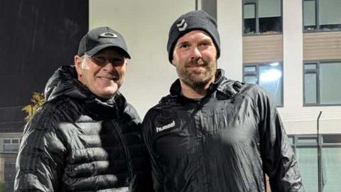 Craig Laird (left) and his son Scott