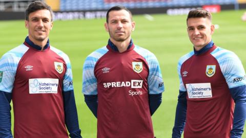 Jack Cork Phil Bardsley and Ashley Westwood