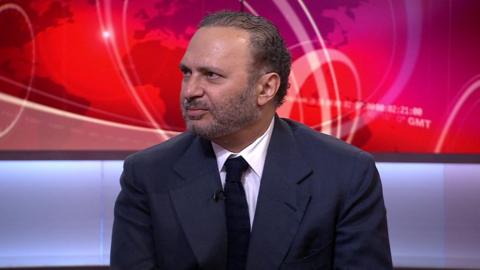 Anwar Gargash, the UAE's minister of state for foreign affairs, speaks to BBC