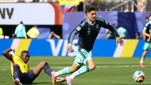 Germany and Ecuador fans