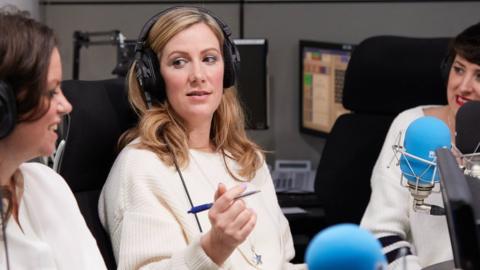 Rachael Bland presenting