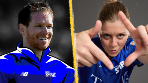 Eoin Morgan and Heather Knight