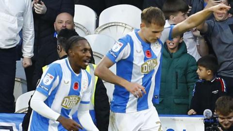 Bojan Radulovic celebrates scoring