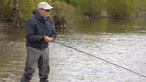 Fly fishing at Bewl water