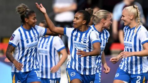 Nikita Parris celebrates