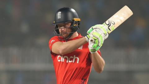 England batter Jos Buttler plays a shot