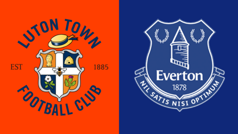 Luton v Everton fixture graphic