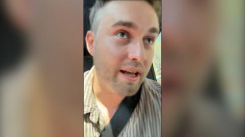 Sam on a live video call with Radio 1