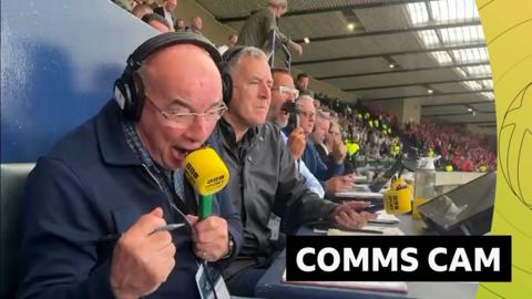 Willie Miller celebrating