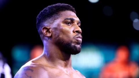 Anthony Joshua looks into distance after losing to Oleksandr Usyk
