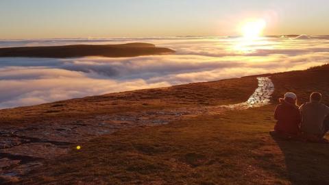 Cloud inversion from Mam Tor