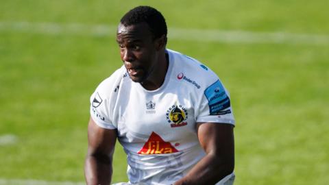 Kwenzo Blose running with the ball during a match