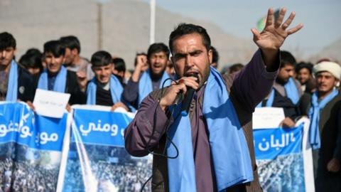 People's Peace Movement protest in Kandahar - January 2019