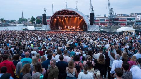 Crowd at Bristol Sounds concert