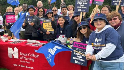 Nurses on the picket line