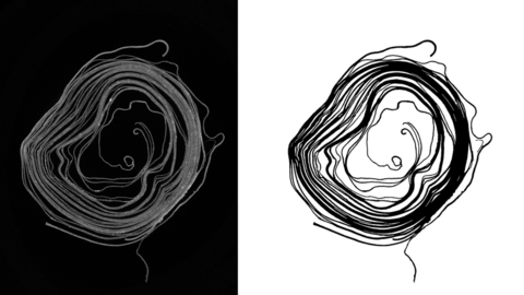 A picture of the x-ray tomography technique used on the scroll