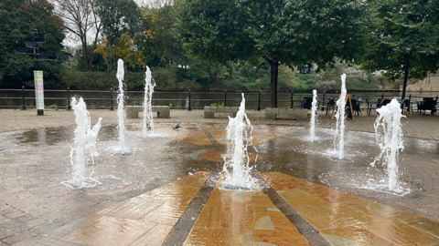 South Quay fountains