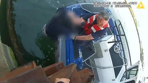 Bodycam shows a woman being rescued in NYC
