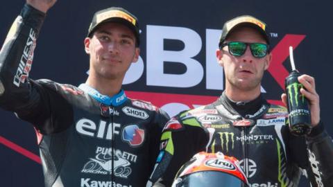 Toprak Razgatlioglu and Jonathan Rea