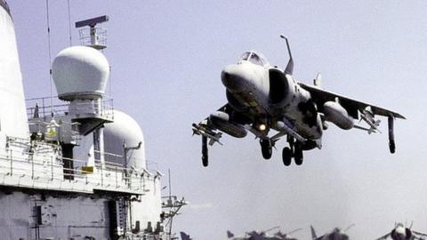 An RAF Sea Harrier