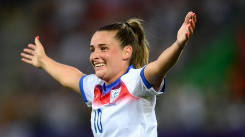 Ella Toone celebrates