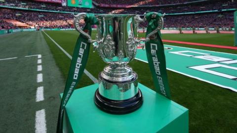 A general view of the EFL Cup trophy