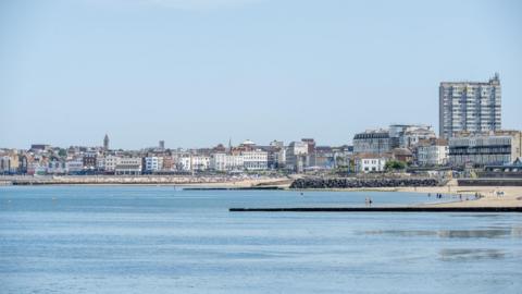 Margate seafront and promenade.
